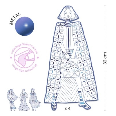 Ludimo | 73733 3070900095502-coloriage-mode-les-demoiselles---laura-et-ses-amies