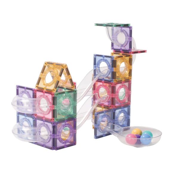 Ludimo | 81293 6096128047069-cleverclixx---kit-parcours-a-billes-pastel-70-pieces