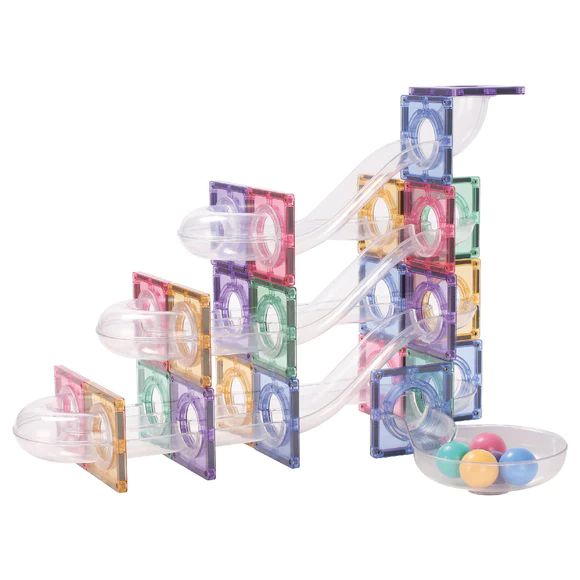 Ludimo | 81294 6096128047069-cleverclixx---kit-parcours-a-billes-pastel-70-pieces