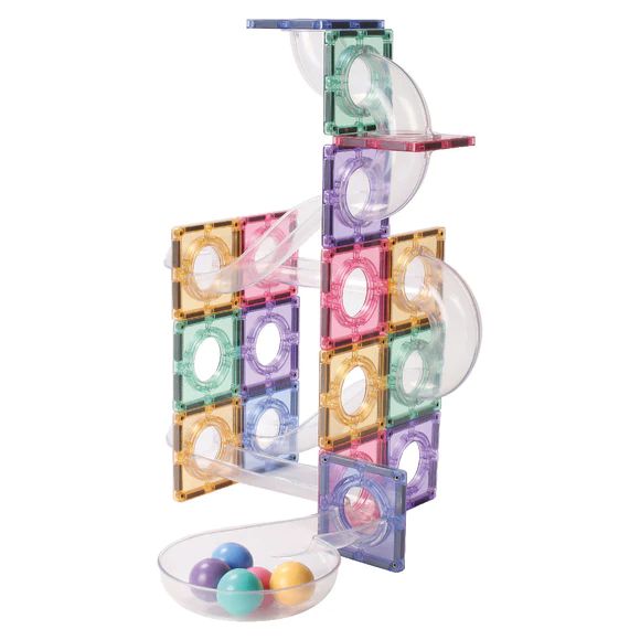 Ludimo | 81295 6096128047069-cleverclixx---kit-parcours-a-billes-pastel-70-pieces