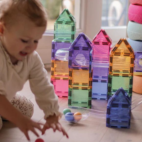 Ludimo | 81296 6096128047069-cleverclixx---kit-parcours-a-billes-pastel-70-pieces