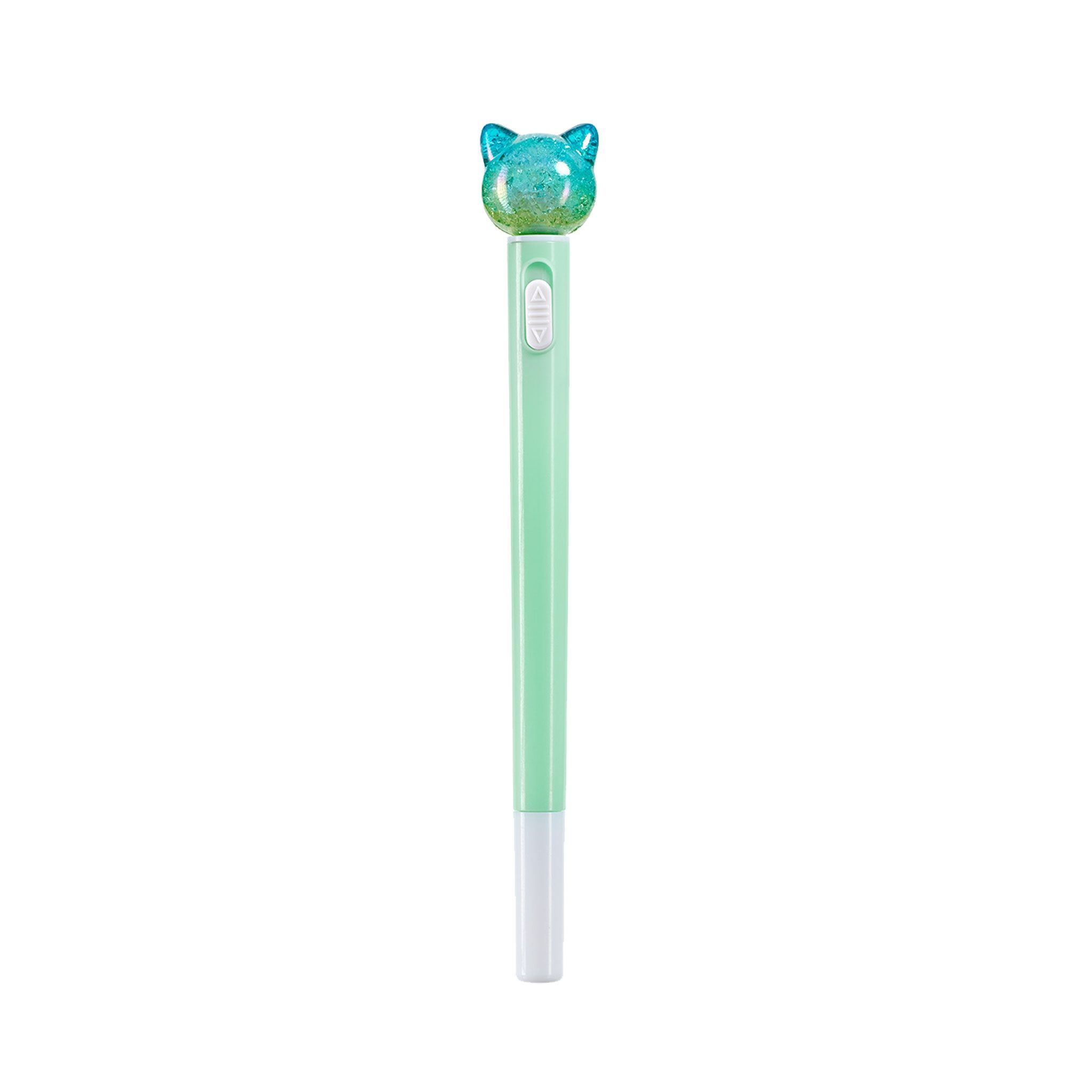 8422593118993-stylo-bille-lumineux---chat-vert