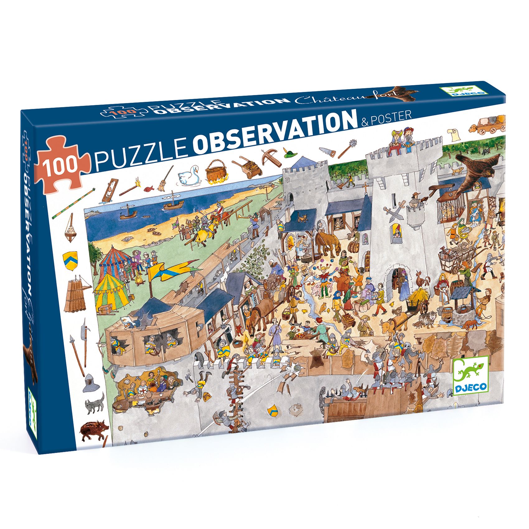 3070900075030-puzzle-observation-100pcs---chateau-fort