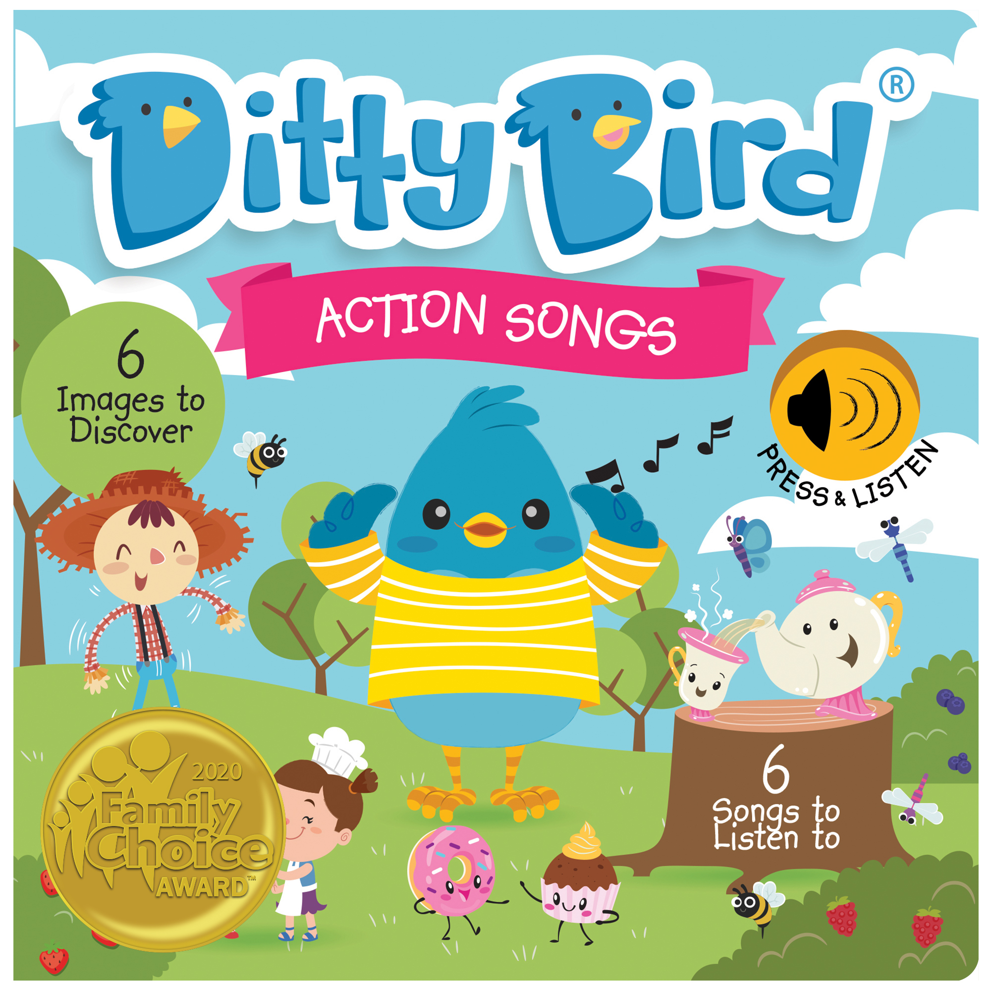 9780648268581-ditty-bird---livre-musical-sensoriel-bebe--chansons-drole-fun-songs-en-anglais---pat-a-cake