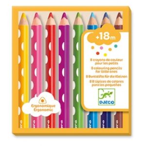 Ludimo | 22787 3070900090040-8-crayons-de-couleur-pour-les-petits