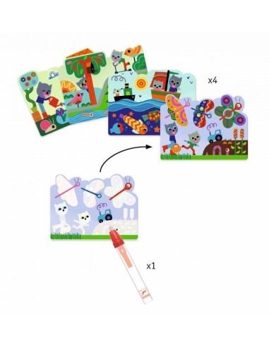 Ludimo | 33161 3070900090637-coloriage-magique---cache-dans-le-jardin