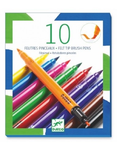 Ludimo | 38768 3070900088009-10-feutres-pinceaux---classique