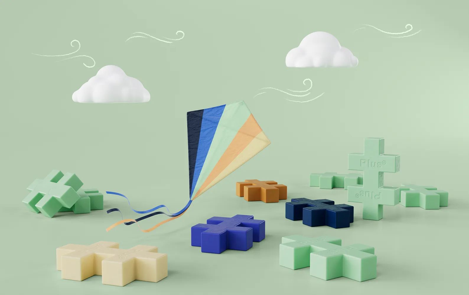 Ludimo | 99346 5710409201841-plus-plus-big---mega-tube-breeze-15-pcs