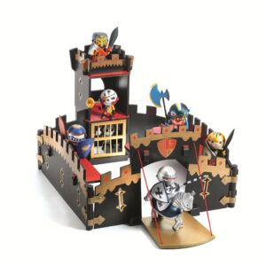3070900067493-djeco-arty-toys-ze-black-castel--chateau-fort-en-bois-des-4-ans