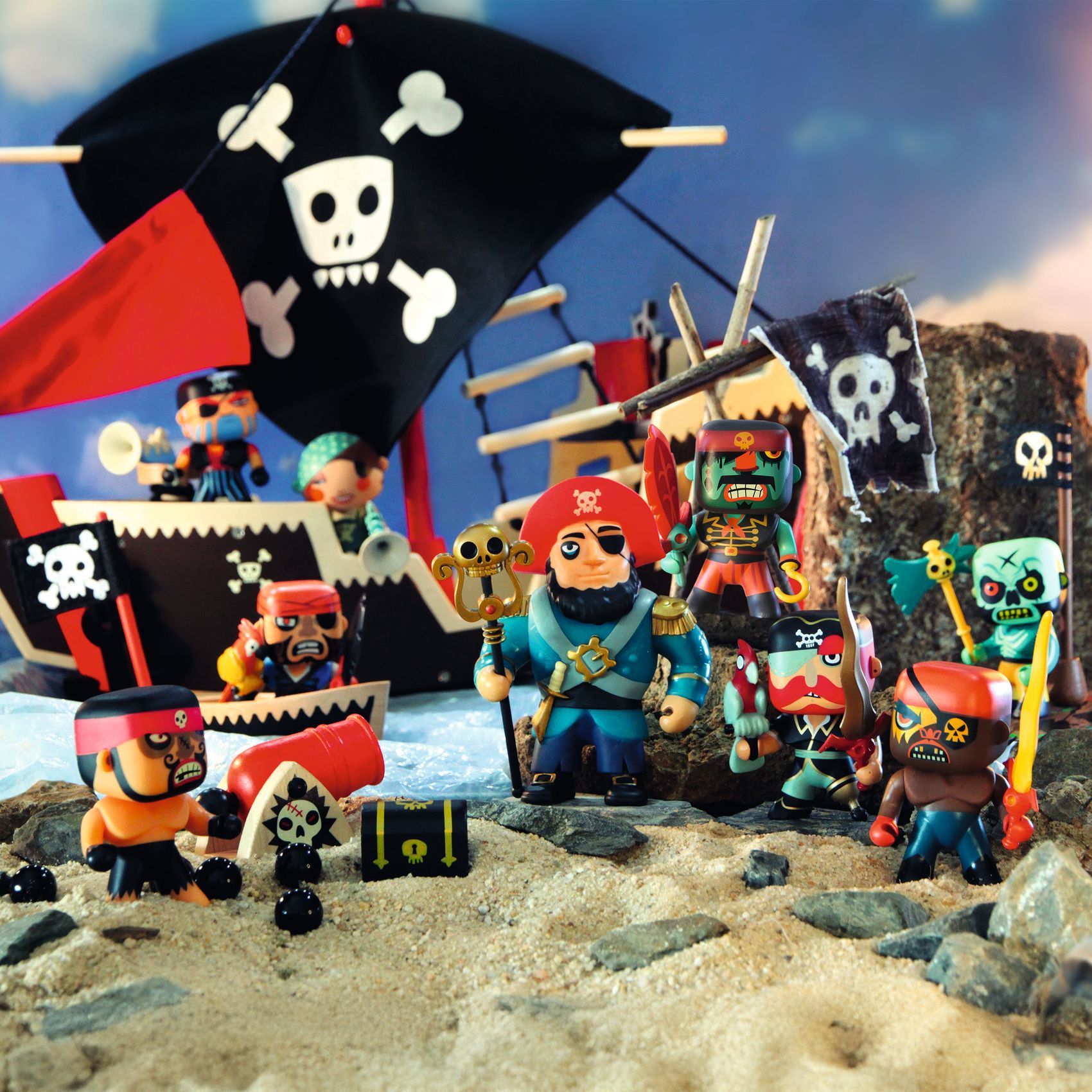 3070900068148-djeco-arty-toys-caraiba--figurine-pirate-articulee-des-4-ans