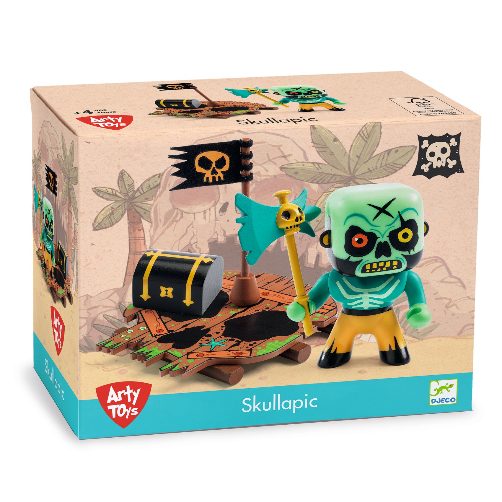3070900068414-djeco-arty-toys-skullapic--figurine-pirate-sur-radeau-articulee-des-4-ans