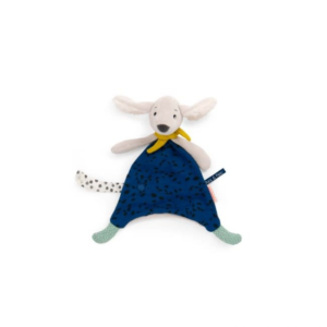 3575676840061-doudou-pilou-bleu-moulin-roty--puce--pilou--doudou-chien-avec-attache-tetine
