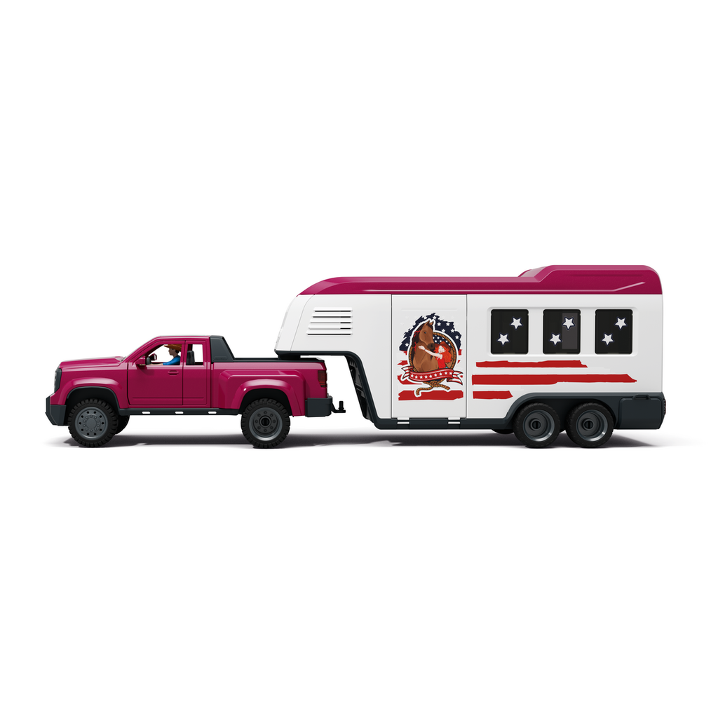 4069111086774-van-et-pick-up-horse-club-schleich--ensemble-lakeside-truck-avec-remorque-et-chevaux