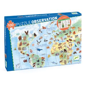 3070900074200-puzzle-observation-animaux-du-monde-100-pieces--livret-djeco