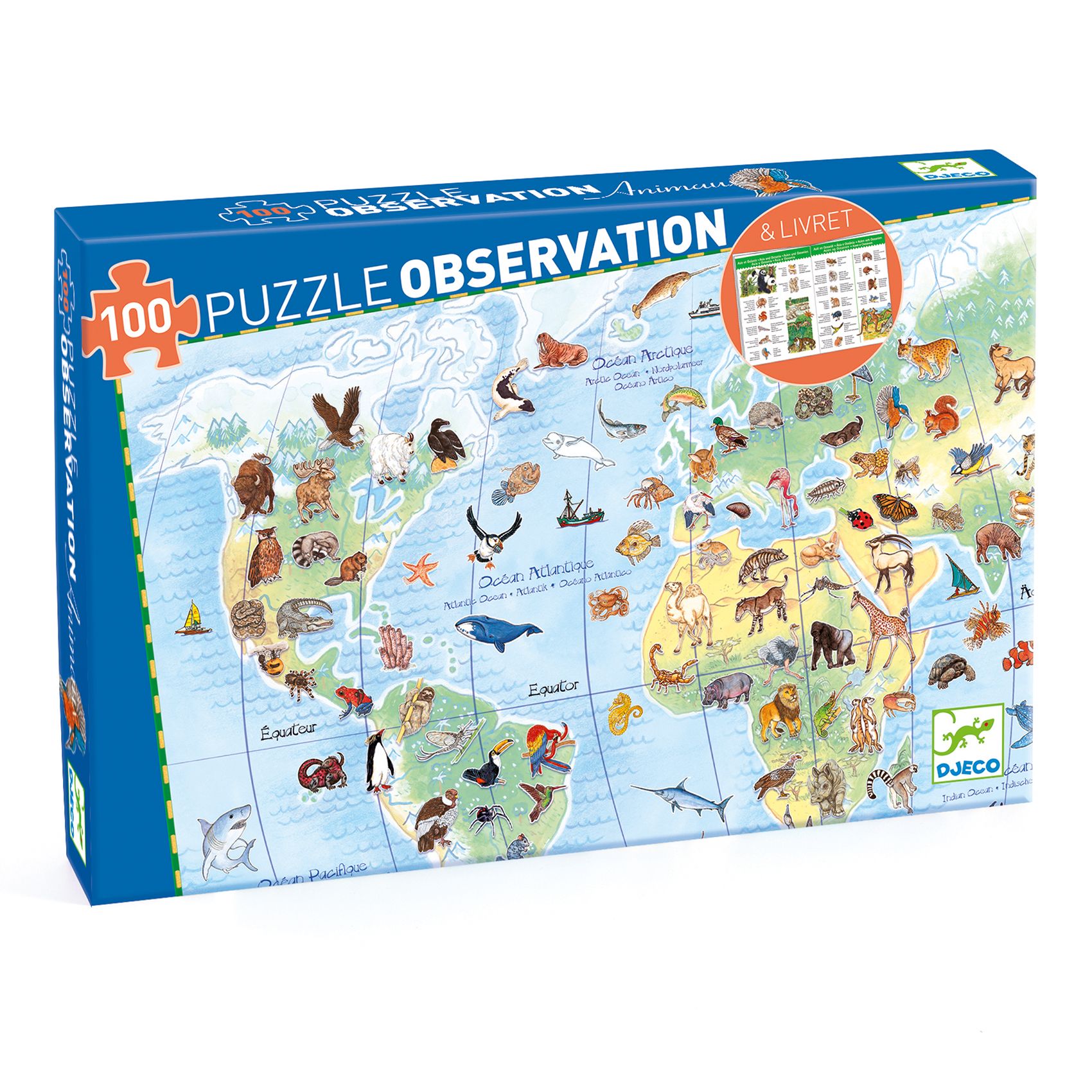 3070900074200-puzzle-observation-animaux-du-monde-100-pieces--livret-djeco
