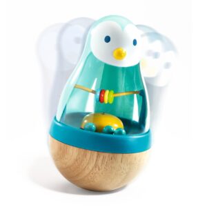 3070900064072-roly-pingui-djeco--culbuto-sensoriel-pingouin-en-bois-des-10-mois