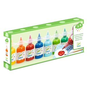 3070900088610-8-bouteilles-de-gouache-djeco--peinture-lavable-enfants-des-3-ans-avec-pinceau-et-palette