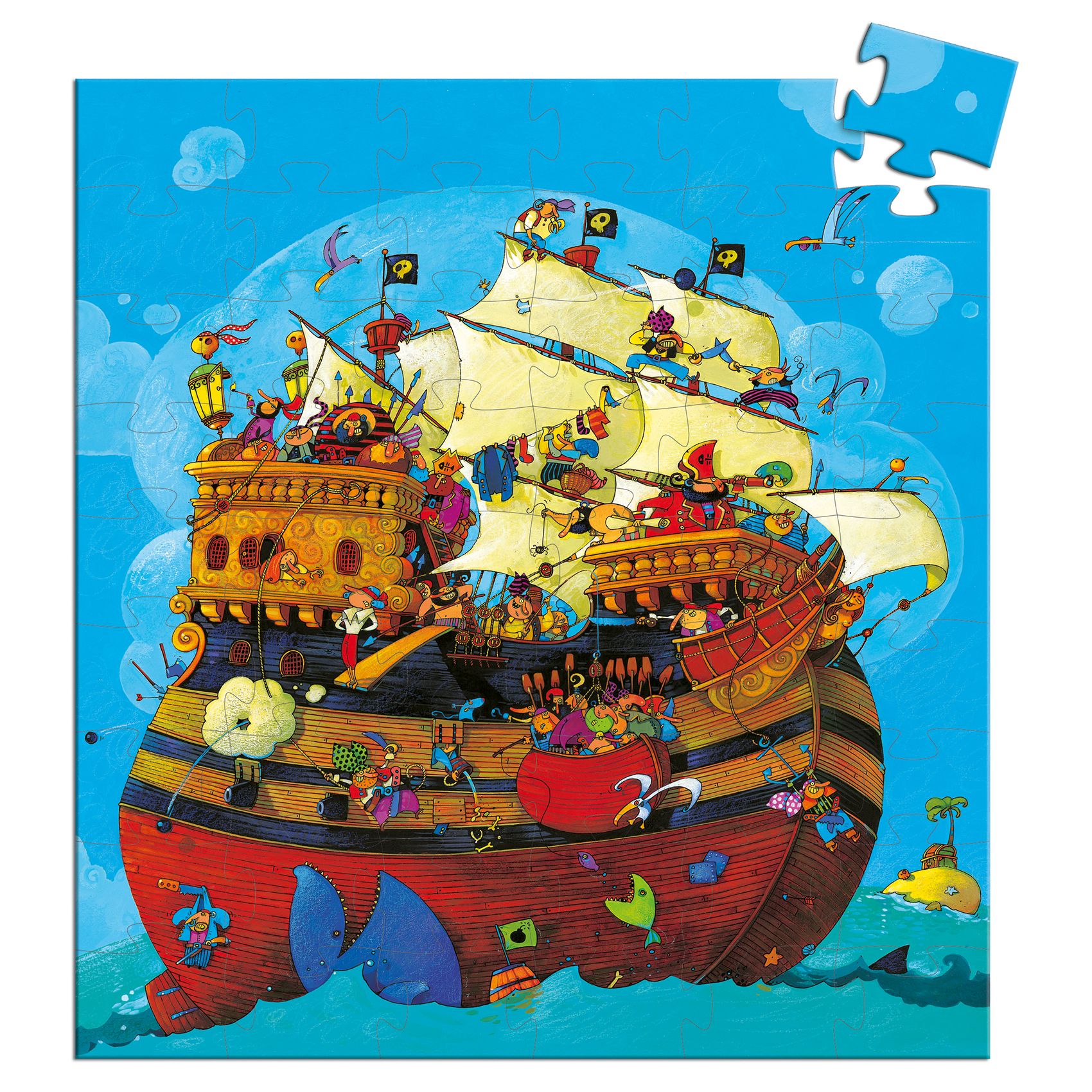 3070900072411-le-bateau-de-barberousse--puzzle-54-pieces--djeco