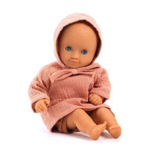 3070900078970-pomea--tenue-peach--vetements-pour-poupee-djeco-des-18-mois