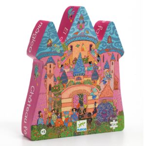 3070900072466-puzzle-chateau-feerique-54-pieces-djeco--puzzle-silhouette-enfant-des-5-ans