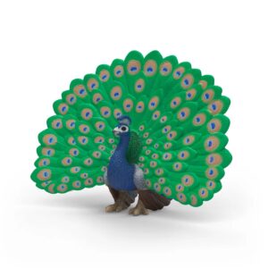 4069111337739-paon-schleich-farm-world--figurine-realiste-aux-plumes-deployees