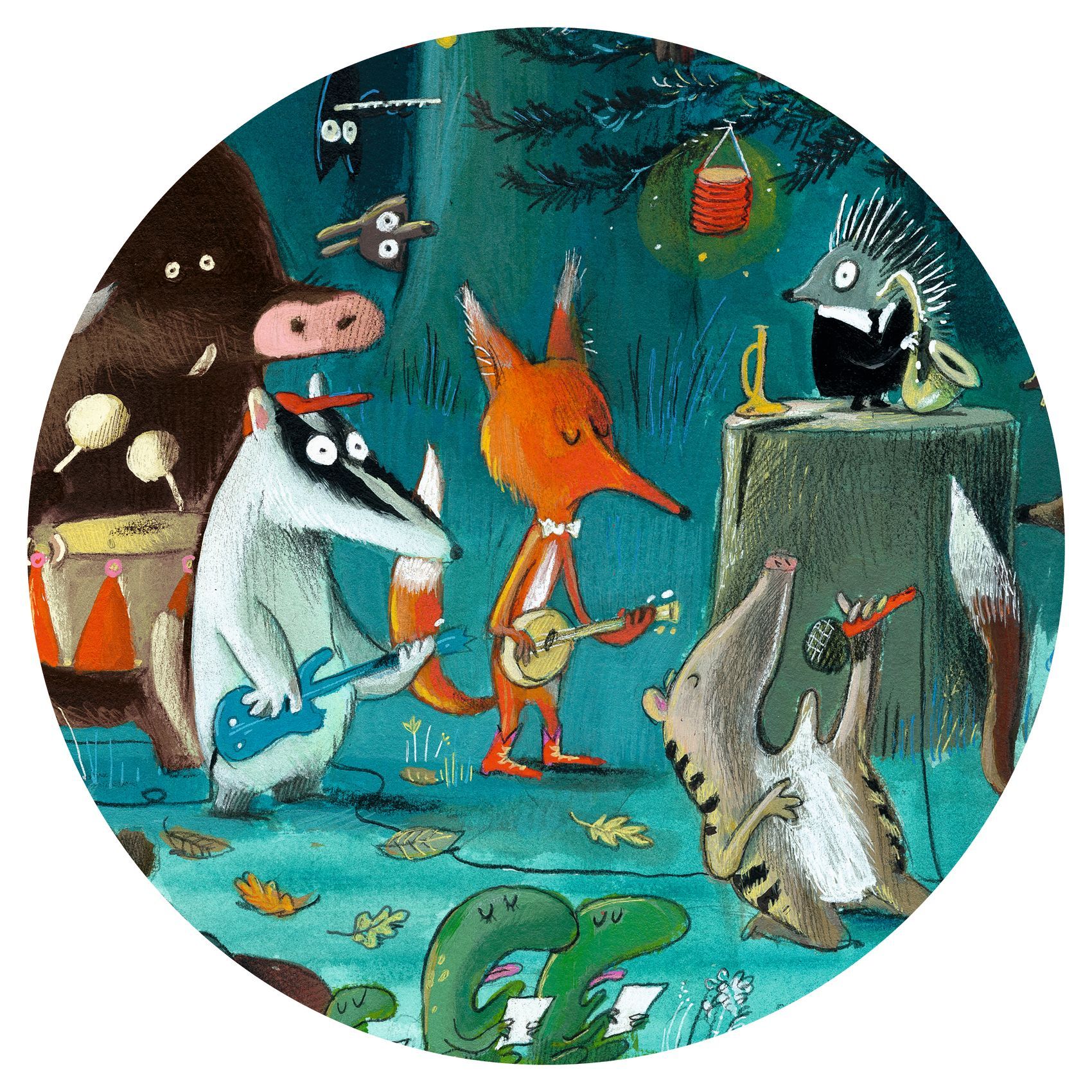 3070900075887-puzzle-observation-lorchestre-djeco--puzzle-35-pieces-avec-poster-des-3-ans