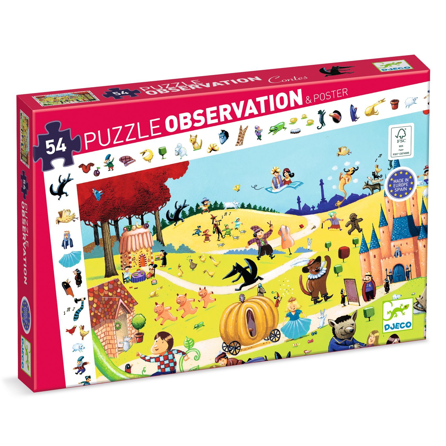 3070900075610-puzzle-observation-contes-djeco--puzzle-54-pieces-avec-poster-des-4-ans